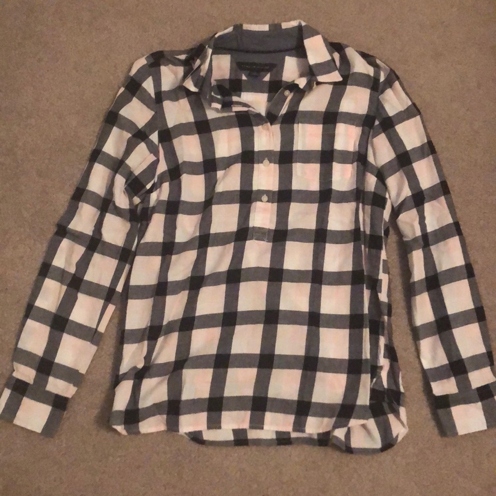 Pink Plaid Tommy Hilfiger Top